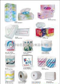 衛生紙，盒裝面巾紙，抹手紙，各式紙巾，餐巾紙