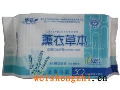 晉江嬌菲薰衣草本衛生護墊 網面