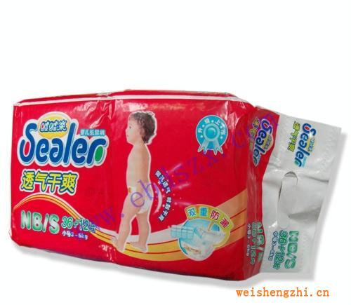透氣干爽噓噓樂紙尿褲批發，NB/S36+12片裝