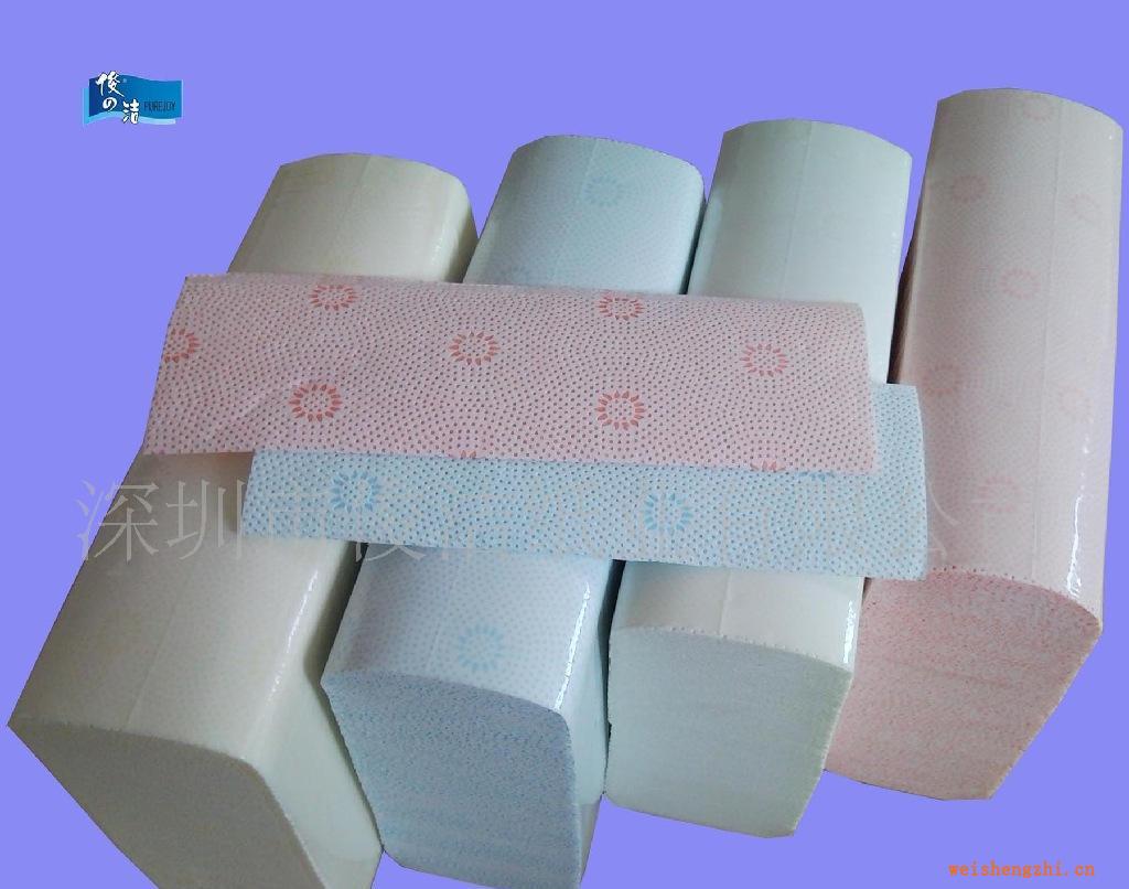 生產(chǎn)雙色印刷，單色壓花，雙層復(fù)合擦手紙超強(qiáng)吸水性