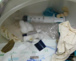 山東查貨帶有醫療廢物的美廢