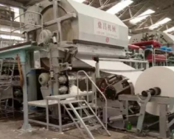 鼎昌造紙機械為法門寺紙業改造的新月型衛生紙機相繼成功開機