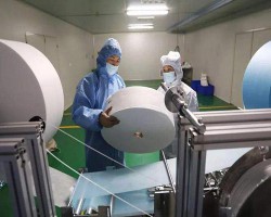 保定市維拓造紙機械3200斜網紙機開機成功