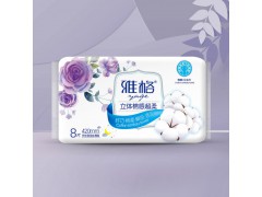 雅格立體棉感超柔8片衛生巾420mm