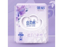 益柔棉速干凸氧棉12片衛生巾410mm